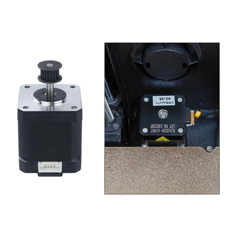 Replacement Z Axis NEMA 17 Stepper Motor 42x48mm For K1 Max 2024 Version 1.8 Degree 1A With 20 Tooth Gear Without Cable