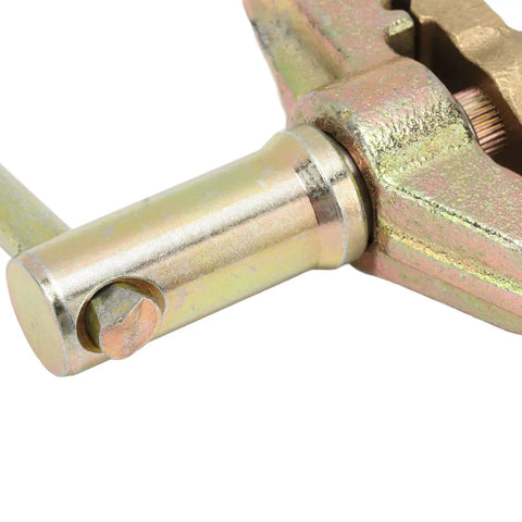 Close-up of Top Notch Welding Ground Clamp With Robust Brass And Iron Build For Serious Pros Reaching Strong 800 Amp Capacity.