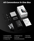 Golvia Pro Golf Range Finder 1200 Yards With OLED Display And 7X Magnification TriMeasure Slope On Off Flag Lock Vibration accessories