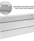 Back view of Clear Stackable Hardware Organizer Bins Set With 21 Small Storage Bins showing wall mount holes and lightweight design.