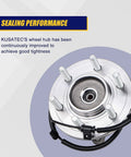 Beefy Front Wheel Bearing And Hub Assembly 515169 For Ford F150 4x4 2015 2016 2017 Front With ABS 6 Lug Bolts Premium Grade Aftermarket Drop In Replacement