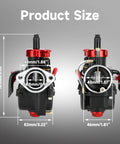 PE22 Carburetor Kit Fits Predator 212cc And 196cc OHV Engines Plus 110cc To 125cc Pit Dirt Bikes Size Dimensions