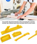 Heavy Duty ABS Push Block Set For Table Saw Safety And Precision Pro Grade Push Blocks Kit For Woodworking No Slip Grip