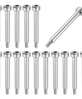 Rock Solid 16 Pcs 304 Stainless Steel Shoulder Bolts With Hex Socket M3x0.5 Thread 4mm Diameter And 30mm Shaft Length For Hydraulic Injection Molding And Industrial Machinery Projects That Are Hella Tough, arranged in a grid.