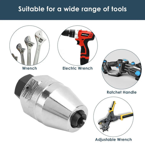 Tough As Nails Stud Extractor And Bolt Remover For Quarter Inch To Half Inch Studs, Heat Treated Alloy Steel, Chrome Plated