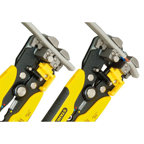 Heavy Duty Wire Stripper Tool With Fine Adjustment Screw For 0 To 6 Mm2 Cables Crimping Isolated And Non Isolated Cable Shoes Durable Yellow And Black Hand Tool For Pros And DIYers cutting cable