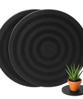8 Inch Heavy Duty Turntable Stand With Non Slip Swivel Base And Steel Ball Bearings for plants and crafts, set of two.