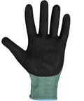 Dy-Max Continuous Thread Spearfishing Gloves With Nitrile Palm Grip, Tight Cuff, And Chemical Resistant Design For Underwater Use, Ultra Durable Fabric In Black Green, X Large