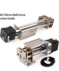 Heavy Duty Cnc Z Axis Slide Table Featuring Butter Smooth Linear Actuator Guide For Diy Milling Machines and Lab Work with ball screw mechanism.
