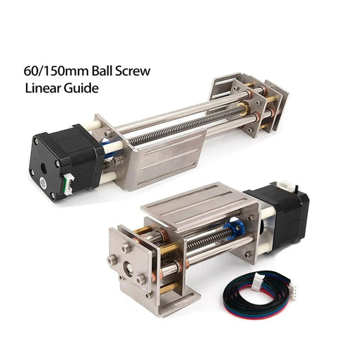 Heavy Duty Cnc Z Axis Slide Table Featuring Butter Smooth Linear Actuator Guide For Diy Milling Machines and Lab Work with ball screw mechanism.