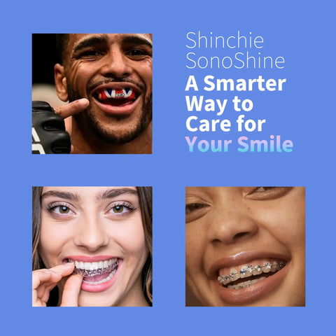 Ultrasonic Retainer Cleaner Machine With Auto Adjust 39 48KHz Deep Clean For Aligners Night Guards Mouth Guards Dentures No Fuss At Home Quiet And Easy To Use, product collage