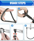 Usage steps for installing 4 Pcs Climbing Stick Aiders For Hunting Daisy Chain Single Step Aider 800 Lb Capacity.