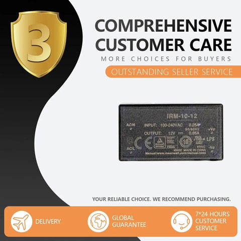 Tight Footprint Ac Dc Power Supply Module Pumping A Smooth 12 Volt Flow At 10 Watts For Zero Drama Installations On Printed Circuit Boards Inside Industrial Automation Rigs And Sensor Networks That Simply Work Right Everyday. Compact black PCB mount power supply with input/output specifications.
