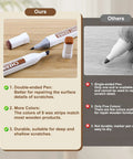 Smooth Operator 3 Temp Wax Melting Pen With Digital Display And Rechargeable USB Heater For Laminate Wood Floor Furniture Countertop And Tile Repair Using Hard Wax Fillers In Blue comparison showing double-ended pen features.