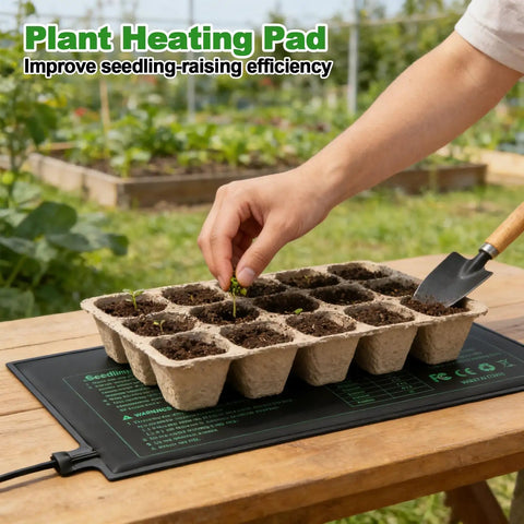 Waterproof Seedling Heat Mat 10x20.75 Inches Four Pack Durable Plant Heat Mats For Germination Indoor Gardening And Greenhouse Use UL And MET Certified Keeps Soils Warm And Boosts Sprouting