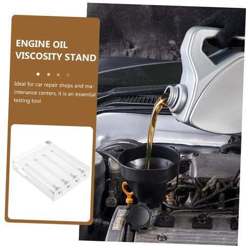 Engine Oil Quality Comparator Kit Multi Purpose Acrylic Stand For Accurate Transmission Oil Testing Easy To Use Car Maintenance Demonstration Tool Pro Grade Oil Quality Checks For Reliable Engine Health, acrylic stand