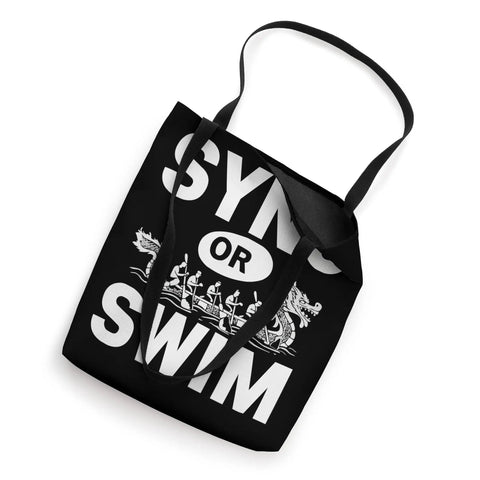 Dope Dragon Boat Paddler Tote Bag For Dragonboating Fans Sync Or Swim Inspired Gear For Men And Women Race Day Tote Festival Accessory