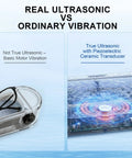 Slick Ultrasonic Jewelry Cleaner Machine With Four Hundred Fifty Milliliter Tank And Three Timer Modes to Deep Clean Rings Eyeglasses.