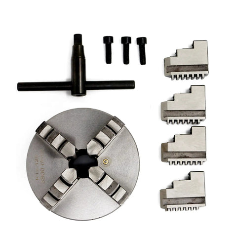 5 Inch 4 Jaw Self Centering Lathe Chuck K12 125mm For CNC Router Engraver Milling Machine Pro Grade With components included