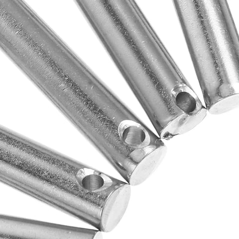Versatile Di Kaca Stainless Steel Coupling Pins M8x40 Scaffolding Clevis Locking Bolts with flat head for secure construction.
