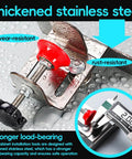 Thickened stainless steel Effortless Cabinet Door Installation Tool Kit With Adjustable Clamp And Positioner, no nails design.