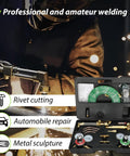 Pro Grade Oxygen And Acetylene Welding Torch Kit With Portable Cutting Tool Set 17 Piece Includes Hoses Goggles 3 Rods And 1 Cutting Nozzle Heavy Duty Welder for home shop use with case