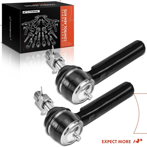 Front Outer Tie Rod End Fits Chevy Tahoe Silverado 1500 Suburban GMC Yukon Yukon XL Sierra 1500 Sierra 1500 Limited Cadillac Escalade Escalade ESV 2014 Through 2020 To Help Fix Uneven Tire Wear And Steering Vibration, black steel pair
