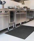 Outdoor Rubber Mat For Kitchens And Restaurants, Anti Fatigue Floor Mat 24 X 36 Inches With Drainage Holes in kitchen