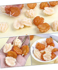 18Pcs Lifelike Walnut Models For DIY Crafts And Home Decor Dope Realistic Artificial Nuts shown in hand and displayed in a bowl