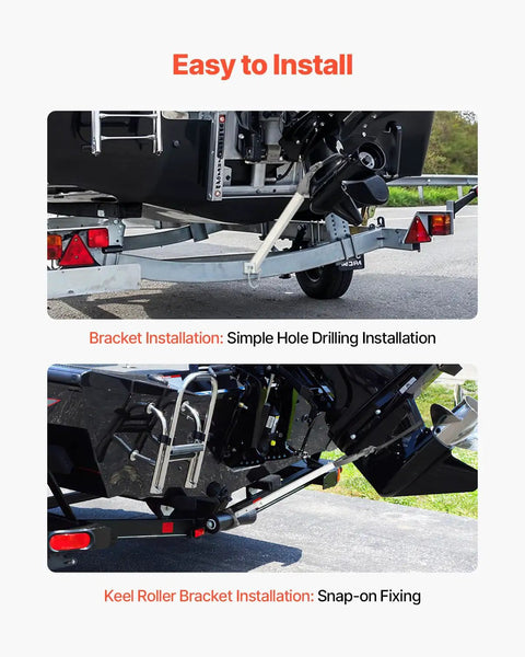 Adjustable 24 To 36 Inch Transom Saver For Outboard Motors Up To 100HP Heavy Duty Head Rust Resistant No Fuss Install Universal Fit For Roller And Trailer Keeps Transom Safe During Towing