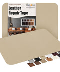 Self Adhesive Leather Repair Patches Tape 8x11 Inch Beige for Couches and More Durable Leather Repair Kit