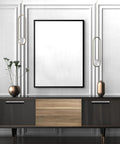 4 Piece Slick Invisible Edge Pull Handles For Cabinets And Drawers Finger Grip Right Angle Concealed Pulls 80mm Black