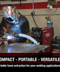 Portable Fume Extractor With 8 Foot Hose For Welding Soldering Grinding Fumes On The Go Lightweight Durable Air Purifier