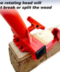 Heavy Duty Pallet Buster Tool With One Piece Handle And Pivoting Head Built Tough For Demolition Deck Board Remover in use