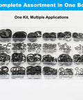 All-In-One Pro-Grade 324Pcs C Clips And E Clips Kit With 24 Sizes From 2Mm To 16Mm Black Carbon Steel External Snap Rings Assortment