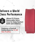 Racing Latex Bike Tube That Delivers Ultra Lightweight Performance For Speed Demons An Inner Tube For 700 By 25 To 28 Tires