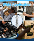 Collage showing diverse uses of All In One Metric Screw Kit With M2 M3 M4 M5 Bolts, Nuts, Lock Washers, 304 Stainless Steel Hex Screws