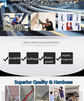 Collage showing electricians using 4mm 150-Foot Steel Wire Puller With Storage Case for attic and wiring applications.