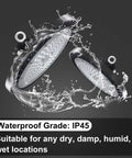 200W High Bay LED Light 22000LM 6500K Daylight waterproof design with water splashes, IP45 rating, suitable for wet locations