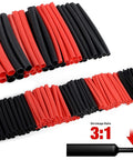 270 Piece 3 To 1 Dual Wall Adhesive Heat Shrink Tubing Kit With Six Sizes from One Sixteenth to One Quarter Inch for Solder Joints