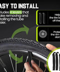 Fat Bike Inner Tube 26x4.0 With Schrader Valve 32mm, Heavy Duty E Bike Tube For 26 Inch Tires 3.5 To 4.0 Wide, Secure Fit, Puncture Resistant For Electric Bikes And Mountain Bikes, with 4 tire levers for installation