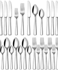 20 Piece Silverware Set For Four Built From Food Grade Stainless Steel Flatware With Dinner Knives Spoons Forks Salad Forks And Teaspoons