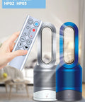 Replacement Remote Control For Dyson Pure Hot And Cool Purifier Fan Heater HP02 HP03 Silver Battery Not Included Requires 3V CR2032 Without Magnetic Function Compatible