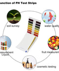 Image showing 10 Pack 800 Pieces PH Test Strips 80 Pieces Per Pack Bulk Pack With Universal Litmus Indicator Full Range 1 To 14 PH Testing Paper