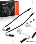 A-Premium brake pad wear sensor kit for Mercedes ML (front/rear), 4-piece set with wiring harnesses and hardware
