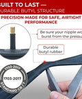 Two Pack Inner Tubes For 35C 40C And 48C Tires With 48Mm Presta Valve On 622 Wheels Built Tough Butyl Tubes For Gravel, Road, Urban, Touring, Hybrid And E Bikes showing durable butyl structure and Presta valve.