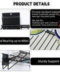 Heavy Duty Slatwall Shelves 16 Inch Wide Wire Shelf Organizer showing installation and load bearing details