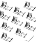 10 Pack 4040 Aluminum Extrusion Corner Brackets And 4080 Profile Connectors Kit With 40 M8 T Slot Nuts And Hex Screws For DIY Builds