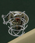 Six Pack Tool Free Fire Sprinkler Head Covers Tough As Nails Protector Cage With Exposed Shackle for ceiling mounted fire sprinkler.