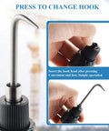 Person attaching hook to Automatic Rebar Tying Machine With 2600mAh Battery, Electric Rebar Tie Wire Twister Tool For Iron Wire 0.0197-0.0354 Inch, Includes Extra Battery, Adjustable Torque And Steering, Copper-Winding Motor, Fast, Heavy-Duty Beast